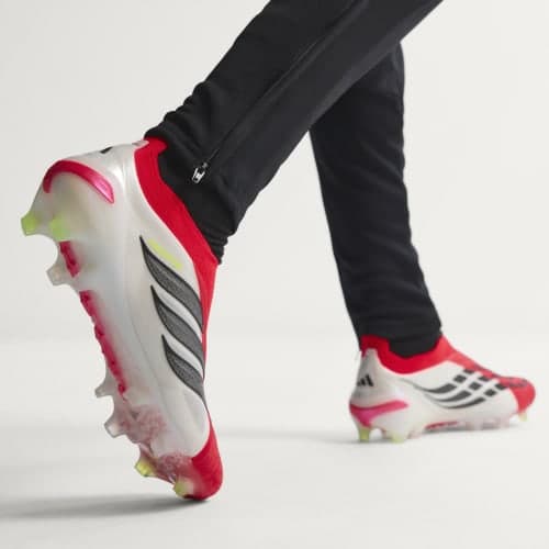 adidas Predator Elite Laceless FG - Lucid Red / Core Black / Cloud White