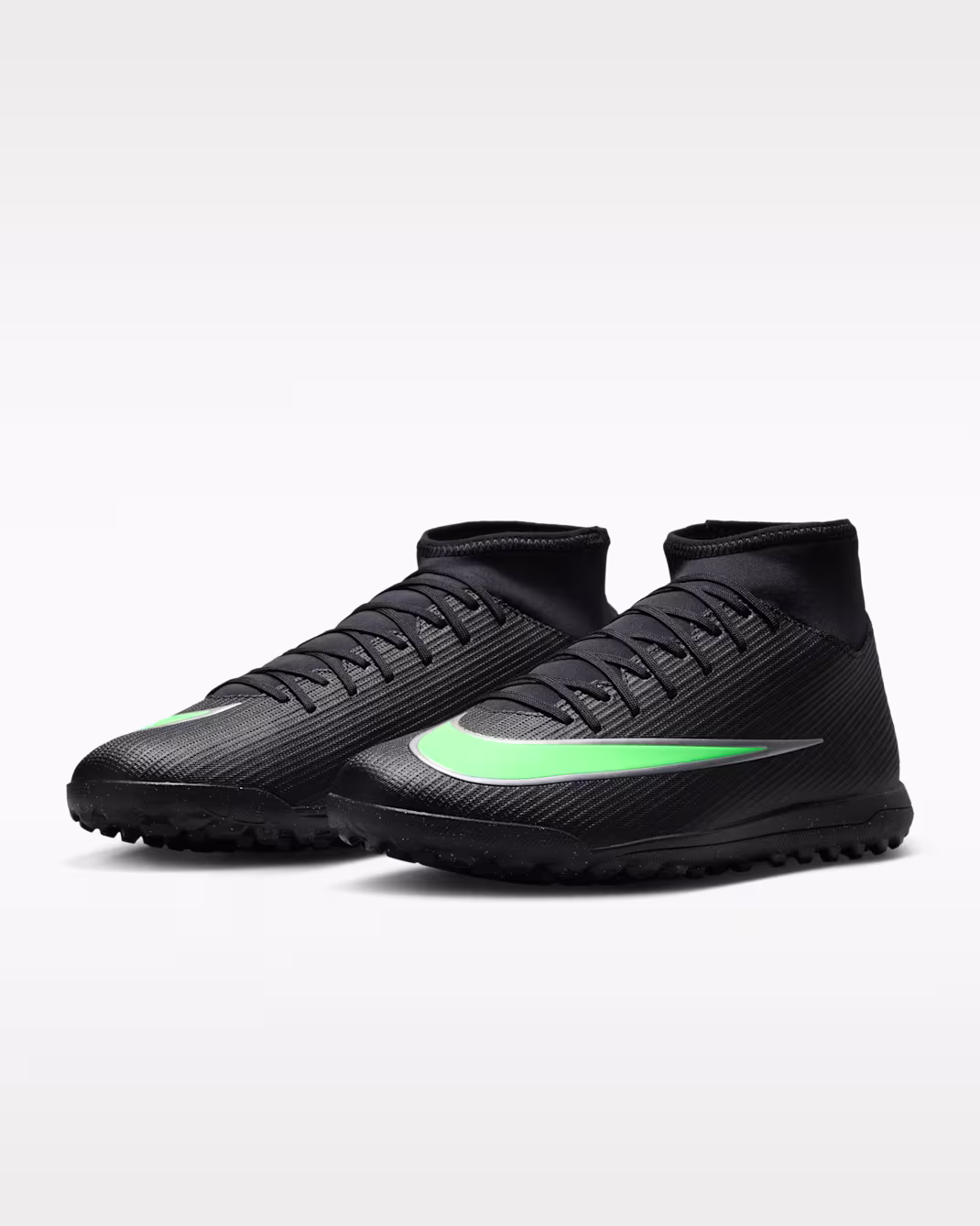 Nike Mercurial Superfly 11 Club TF - Black/Black/Illusion Green